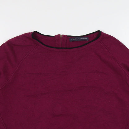 Womens UK Size 14 Marks and Spencer Purple Pullover Jumper