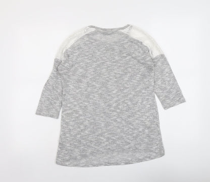 Womens UK Size M Dorothy Perkins Grey Pullover Jumper