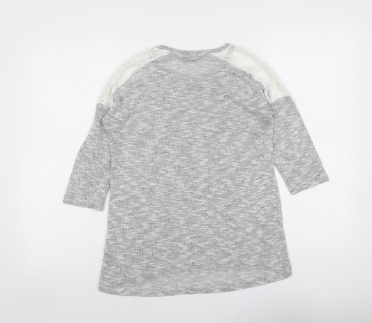 Womens UK Size M Dorothy Perkins Grey Pullover Jumper