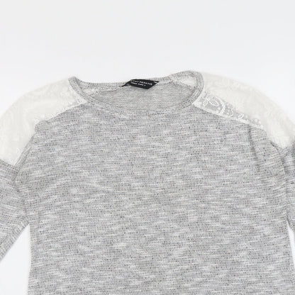 Womens UK Size M Dorothy Perkins Grey Pullover Jumper