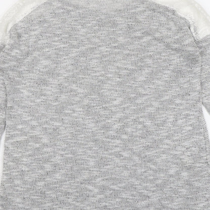 Womens UK Size M Dorothy Perkins Grey Pullover Jumper
