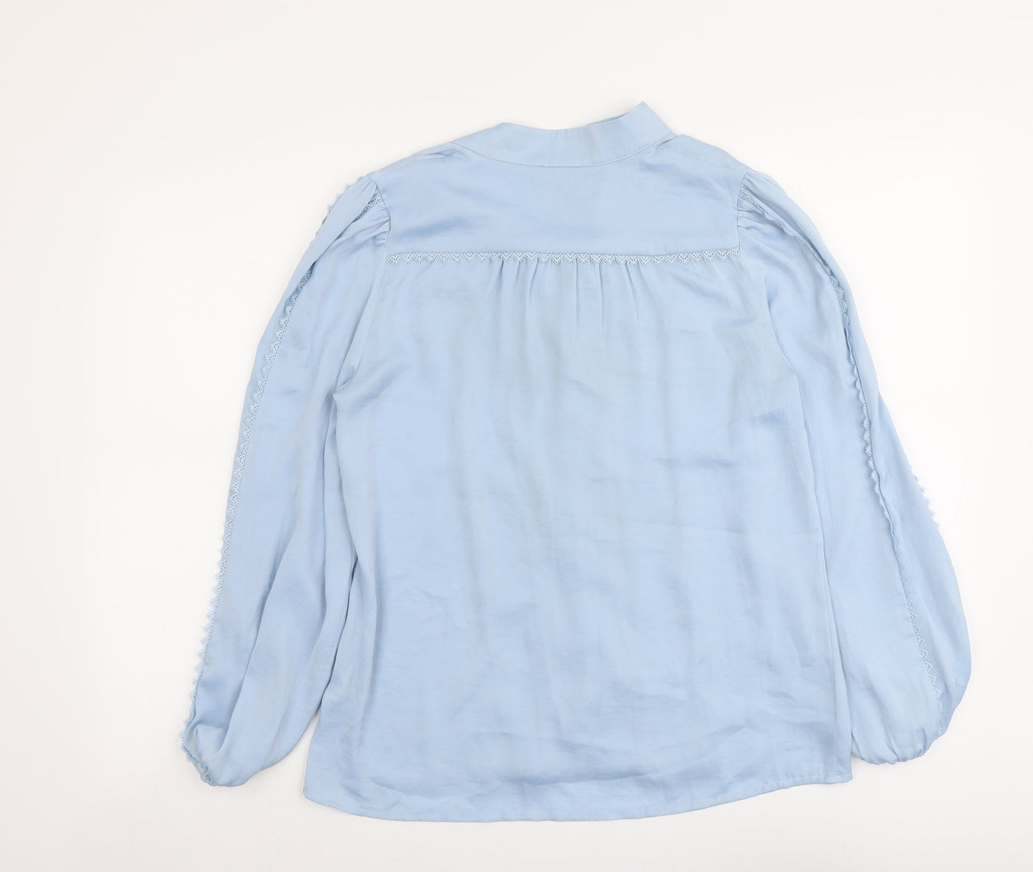 Womens UK Size 8 Monsoon Blue Basic Button-Up