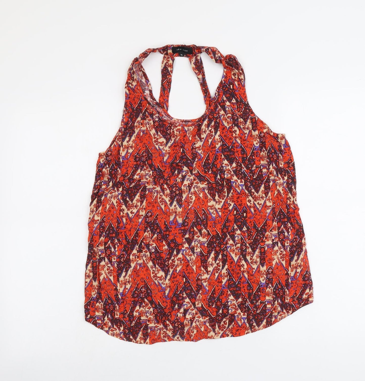 Womens UK Size 14 New Look Red Basic Tank