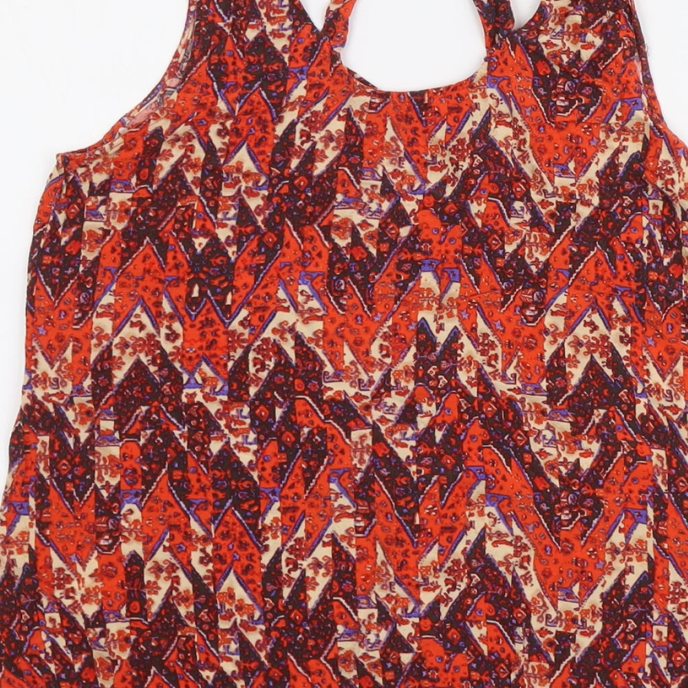 Womens UK Size 14 New Look Red Basic Tank