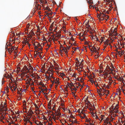 Womens UK Size 14 New Look Red Basic Tank