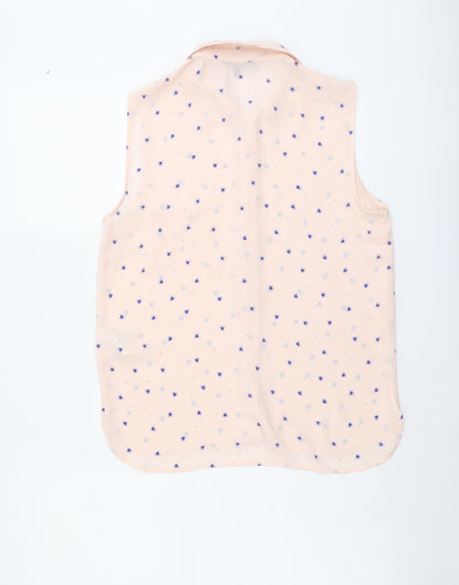 Womens UK Size 10 Marks and Spencer Pink Basic Tank