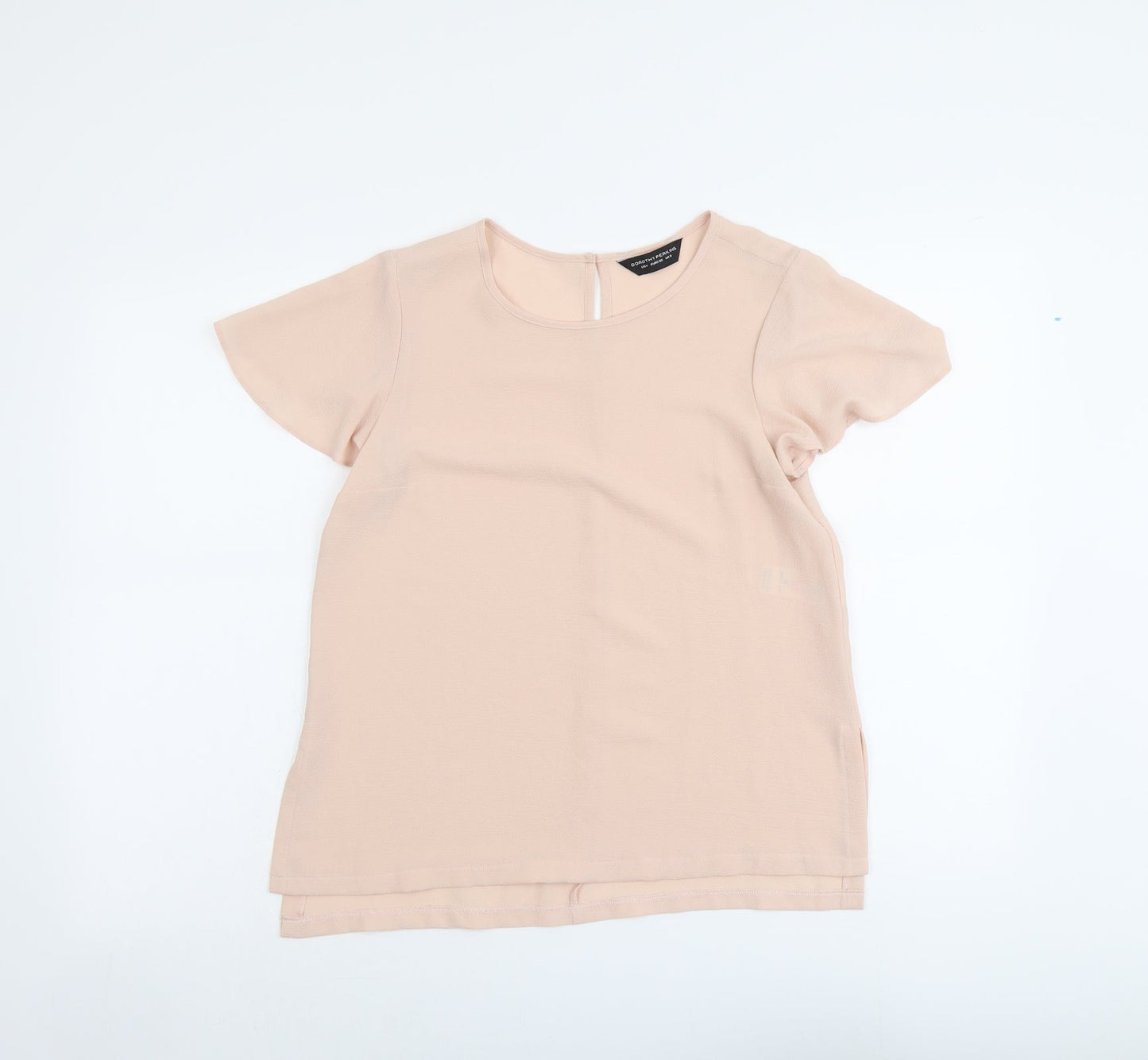 Womens UK Size 8 Dorothy Perkins Pink Basic T-Shirt