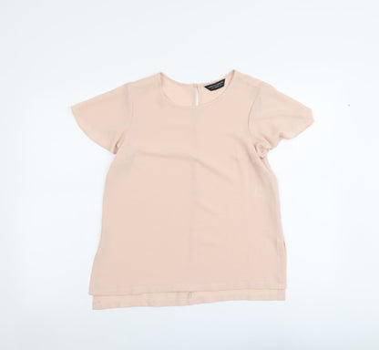 Womens UK Size 8 Dorothy Perkins Pink Basic T-Shirt