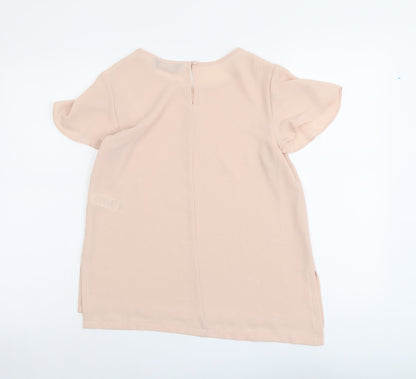 Womens UK Size 8 Dorothy Perkins Pink Basic T-Shirt