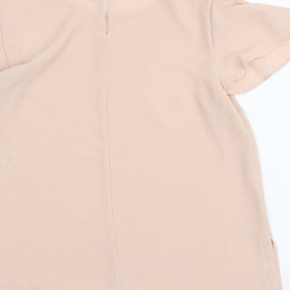 Womens UK Size 8 Dorothy Perkins Pink Basic T-Shirt