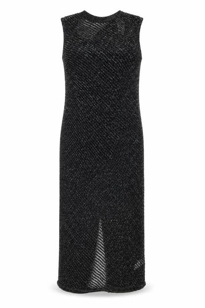 Marks and Spencer Womens Black Geometric Cotton A-Line Size S Round Neck Pullover