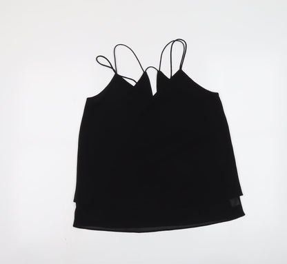 Womens UK Size 10 New Look Black Basic Tank