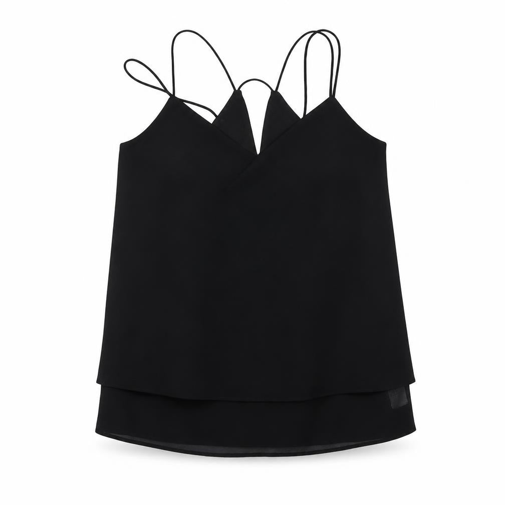 Womens UK Size 10 New Look Black Basic Tank