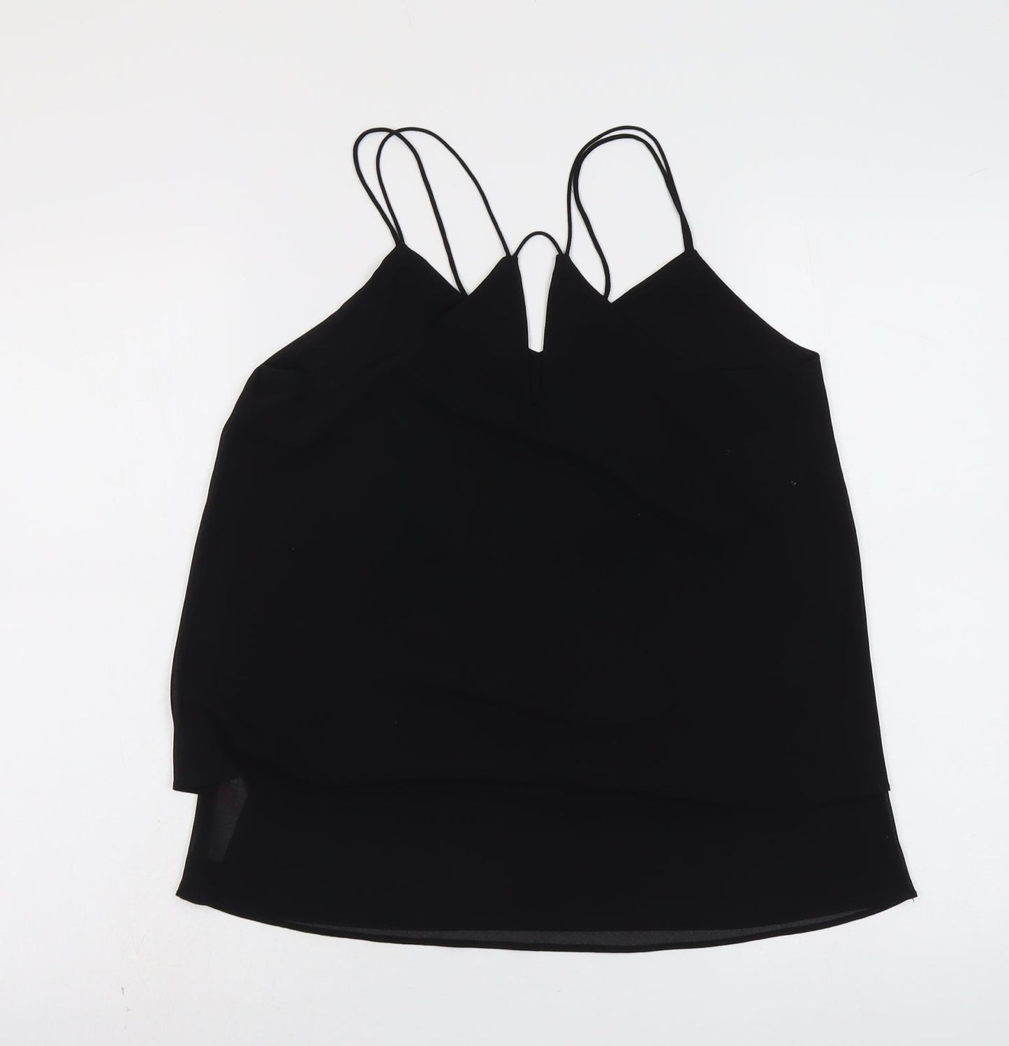 Womens UK Size 10 New Look Black Basic Tank