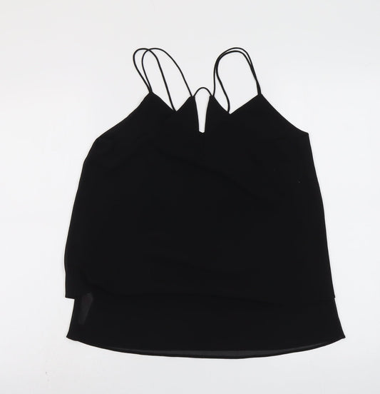 Womens UK Size 10 New Look Black Basic Tank