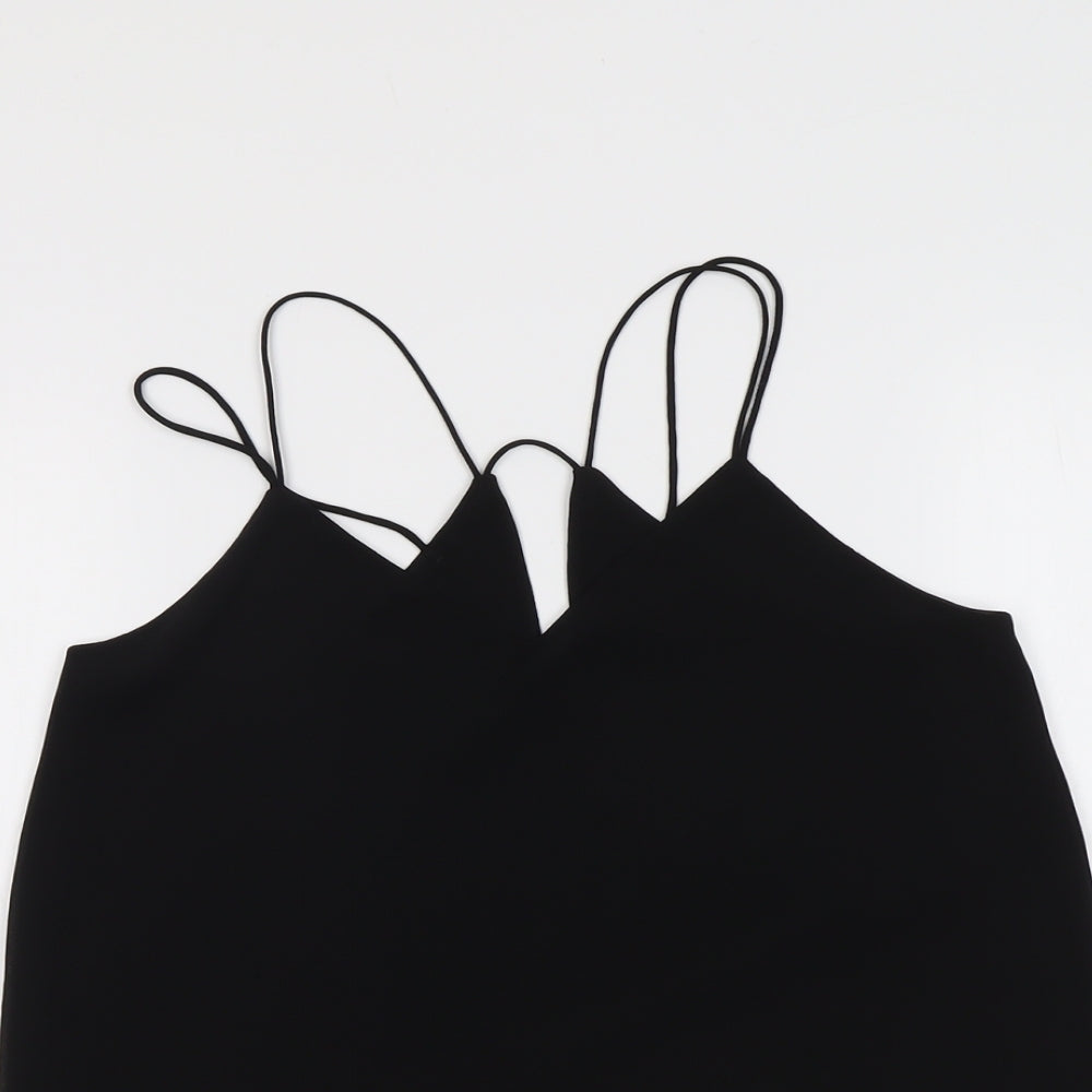 Womens UK Size 10 New Look Black Basic Tank