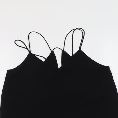 Womens UK Size 10 New Look Black Basic Tank