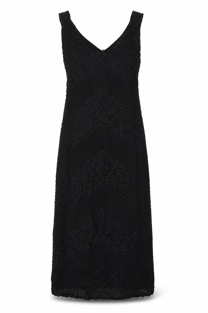 Linea Womens Black Viscose Shift Size 10 V-Neck Zip