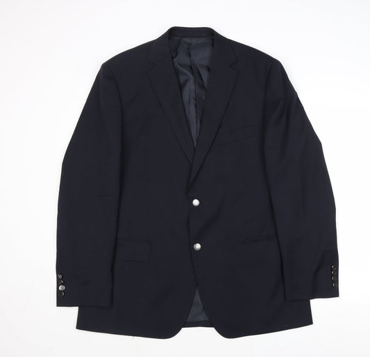 Mens UK Size 42 Marks and Spencer Regular Blue Suit Jacket