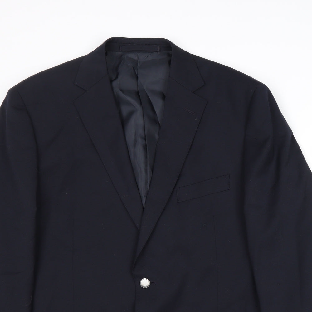 Mens UK Size 42 Marks and Spencer Regular Blue Suit Jacket