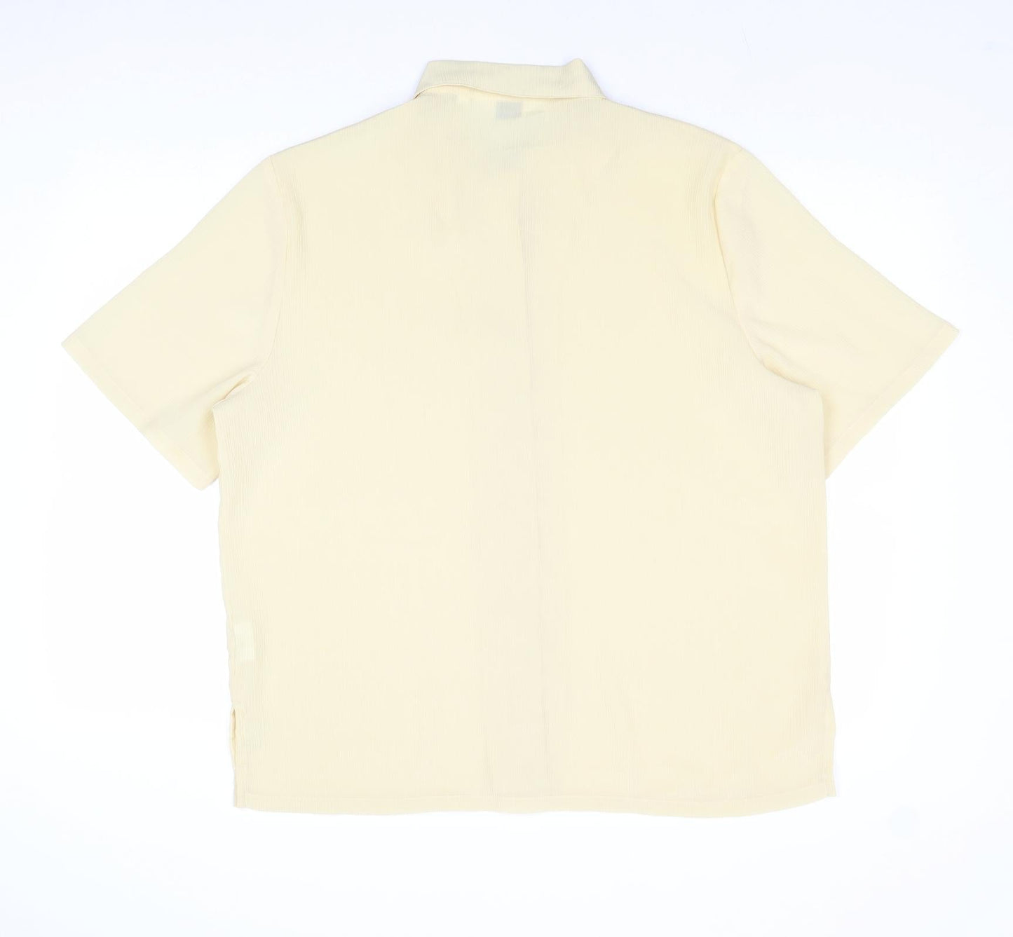 Womens UK Size 16 Damart Yellow Basic Button-Up
