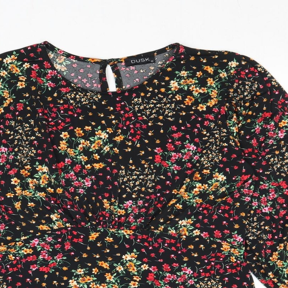 Womens UK Size 12 dusk Multicoloured Basic Blouse