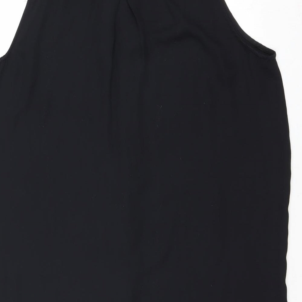 Womens UK Size 10 Divided by H&M Black Basic Button-Up