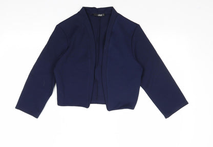 Womens UK Size 12 Quiz Blue Cardigan Jumper
