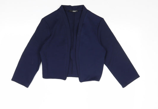 Womens UK Size 12 Quiz Blue Cardigan Jumper