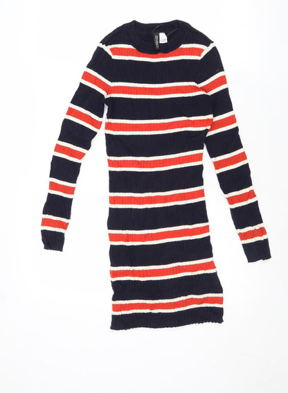 Womens UK Size 4 Divided by H&M Multicoloured Pullover Jumper