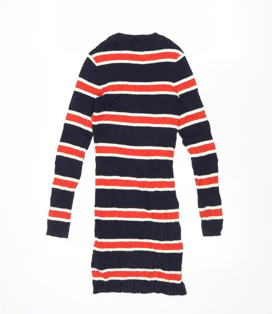 Womens UK Size 4 Divided by H&M Multicoloured Pullover Jumper