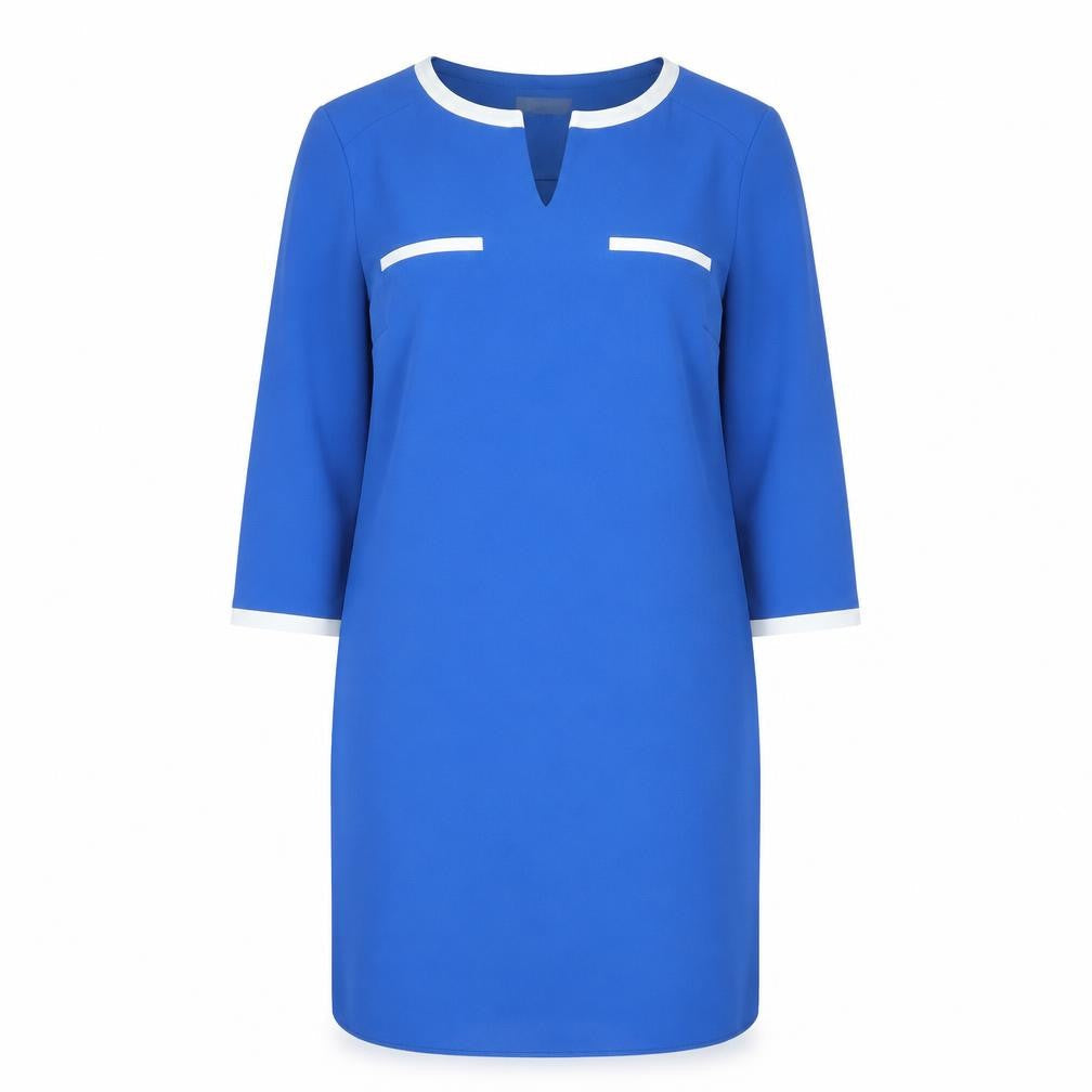Planet Womens Blue Polyester A-Line Size 12 V-Neck Pullover