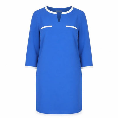 Planet Womens Blue Polyester A-Line Size 12 V-Neck Pullover