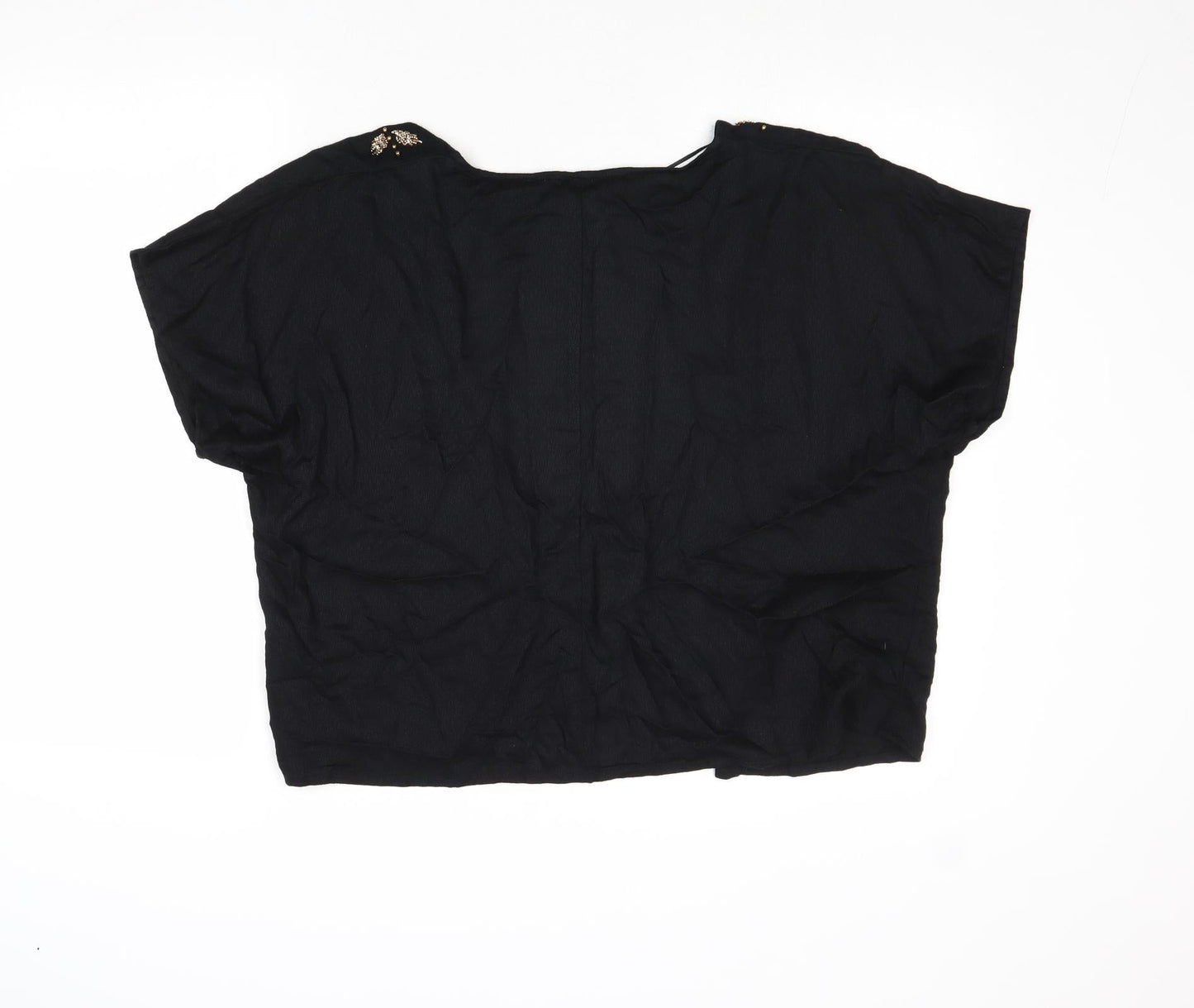 Womens UK Size XS Dorothy Perkins Black Cardigan Jumper