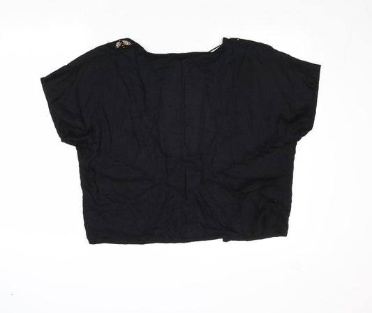 Womens UK Size XS Dorothy Perkins Black Cardigan Jumper