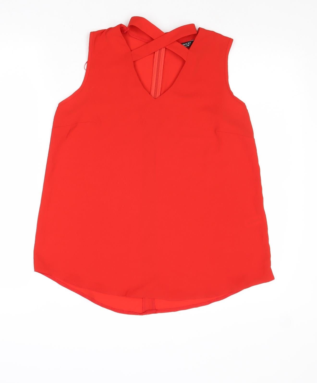 Womens UK Size 12 Select Red Basic Tank