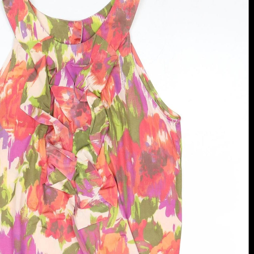 Womens UK Size M Wallis Multicoloured Basic Tank