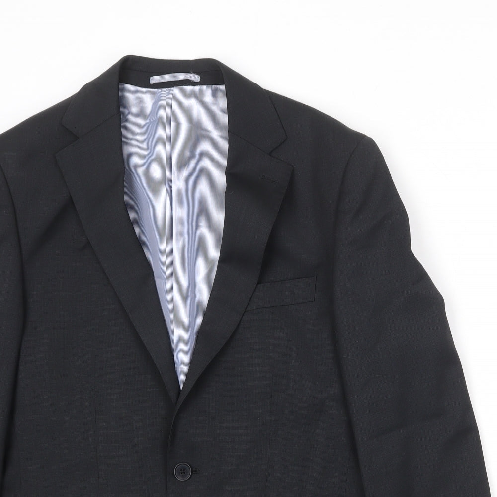 Mens UK Size 38 Marks and Spencer Regular Black Suit Jacket