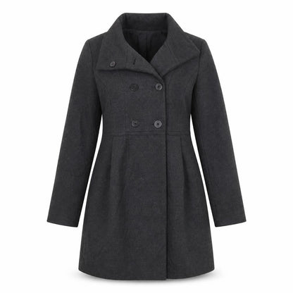 Womens UK Size M Zara Black Overcoat
