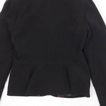 New Look Womens Black Polyester Jacket Blazer Size 10