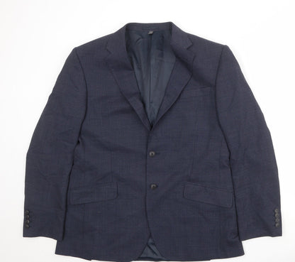 Mens UK Size 42 Marks and Spencer Regular Blue Suit Jacket
