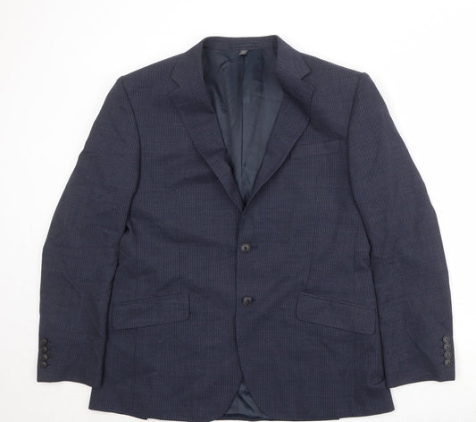 Mens UK Size 42 Marks and Spencer Regular Blue Suit Jacket
