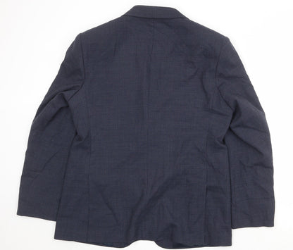 Mens UK Size 42 Marks and Spencer Regular Blue Suit Jacket