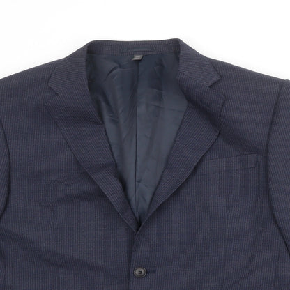 Mens UK Size 42 Marks and Spencer Regular Blue Suit Jacket