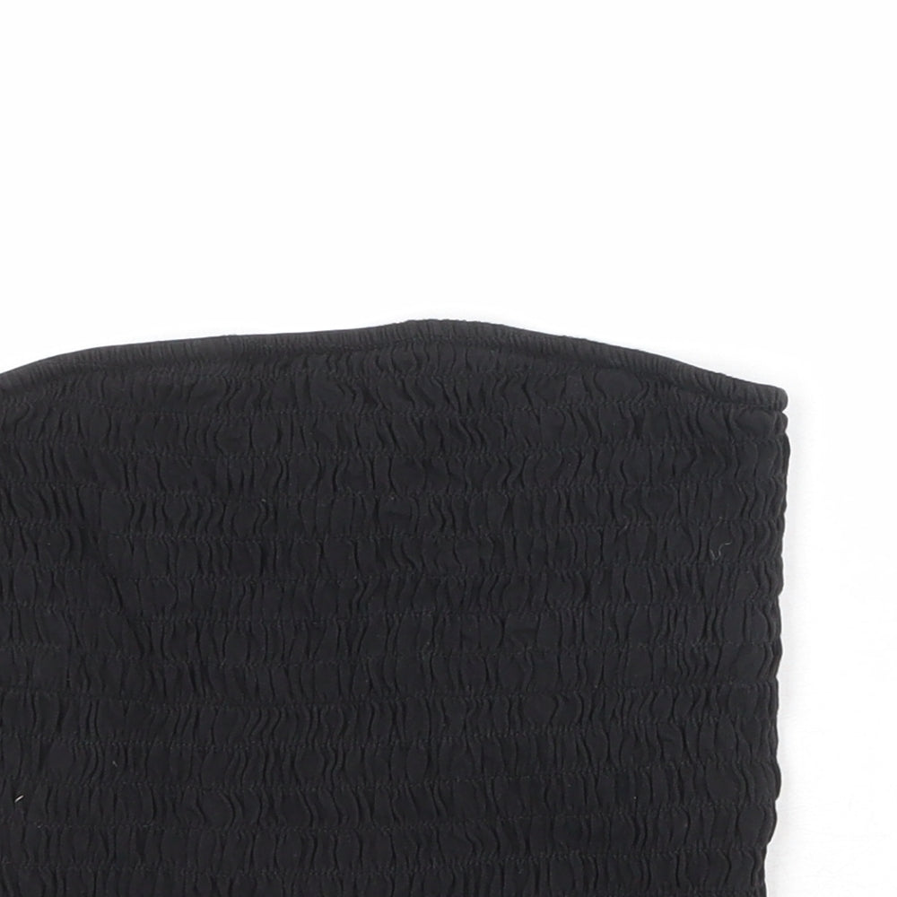Womens UK Size S Monki Black Basic Tank