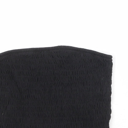 Womens UK Size S Monki Black Basic Tank