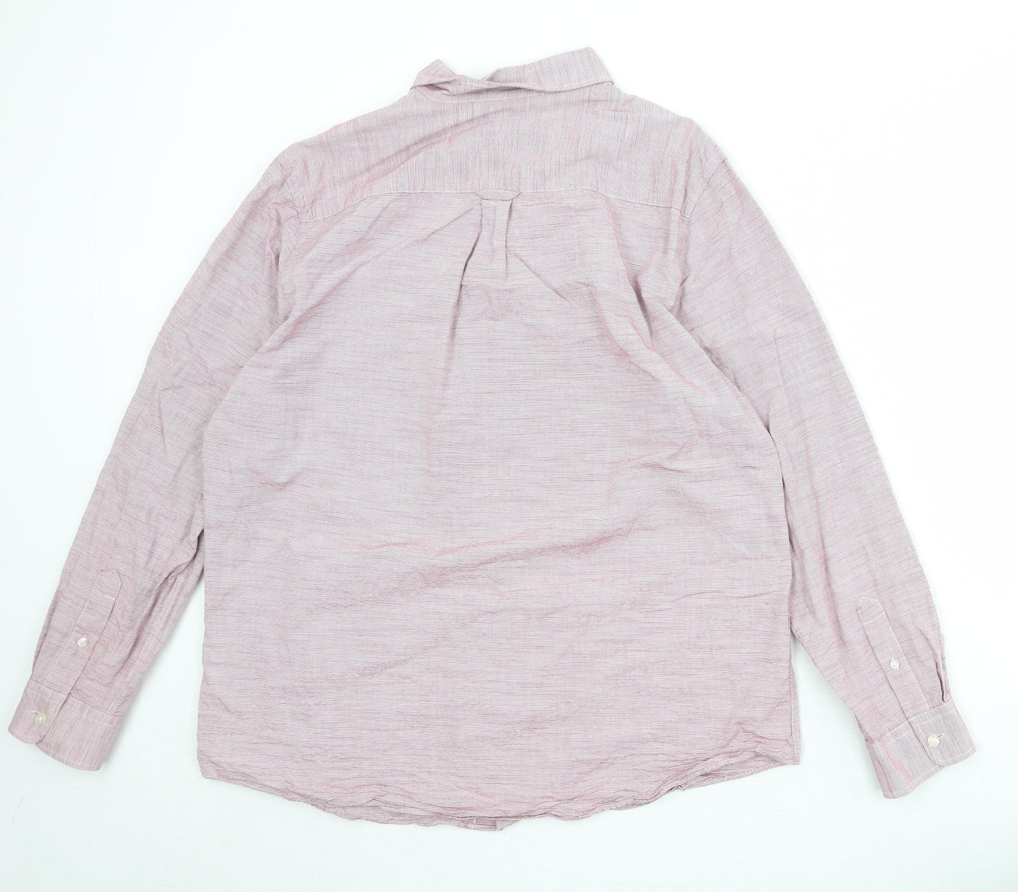 Mens UK Size L Maine Pink  Button-Up Long Sleeve Casual Shirt