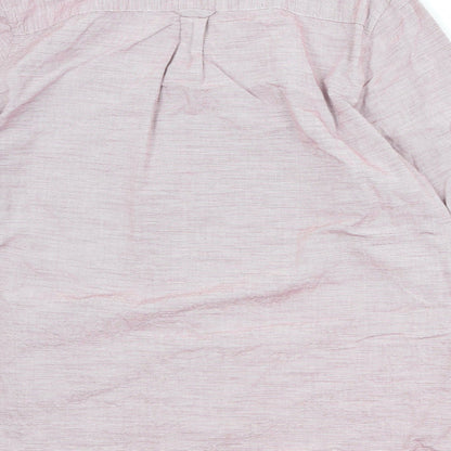 Mens UK Size L Maine Pink  Button-Up Long Sleeve Casual Shirt