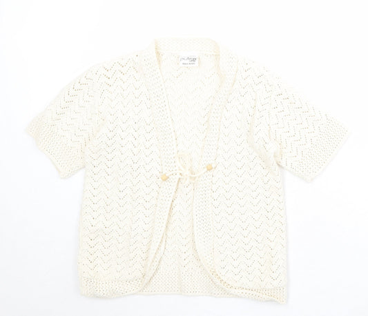 Womens UK Size S Pulse Beige Cardigan Jumper