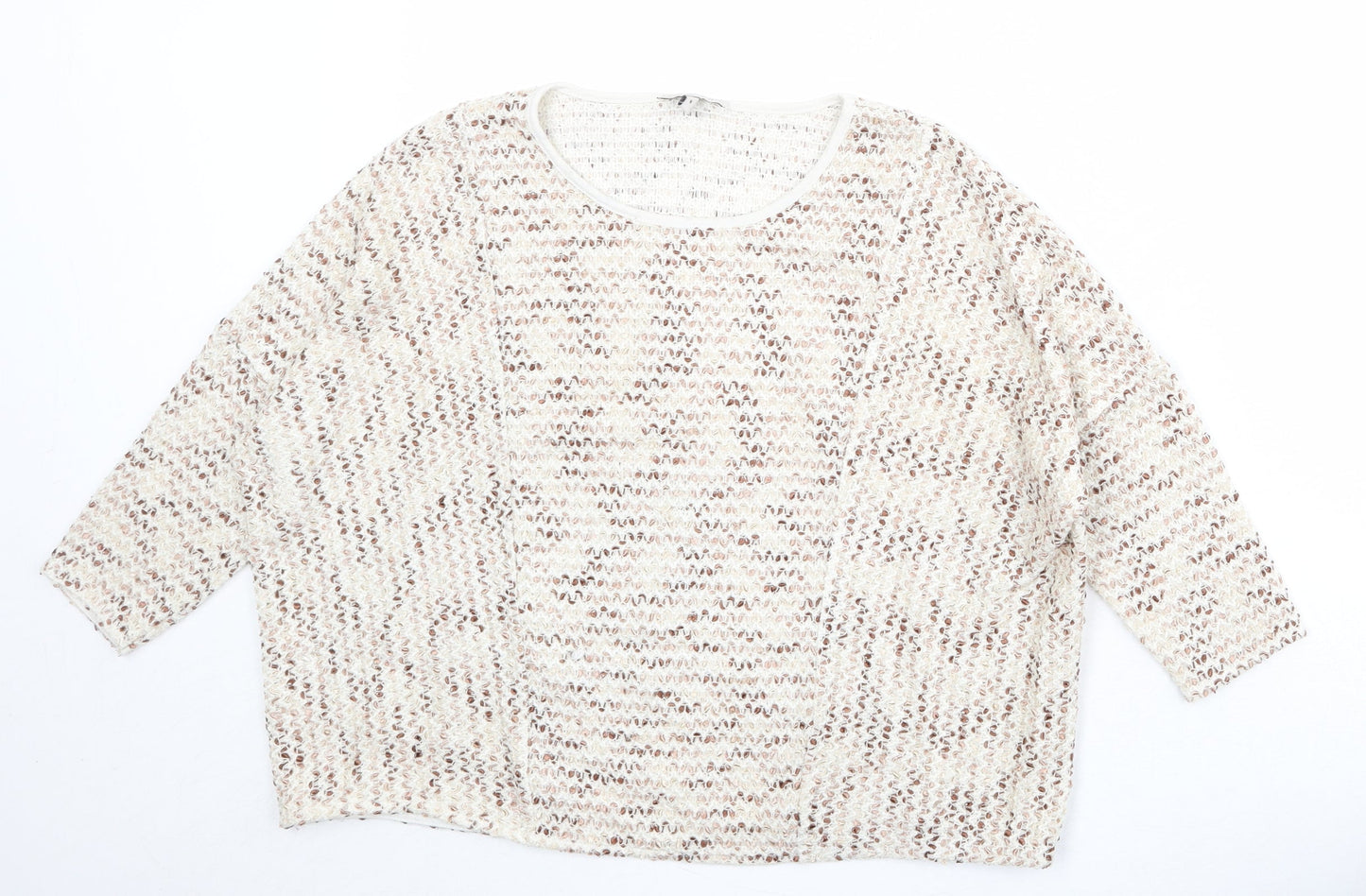 Womens UK Size 6 NEXT Beige Pullover Jumper